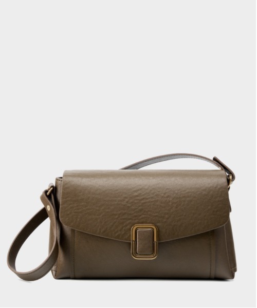 NiiNa（ニーナ）の「【 NiiNa / ニーナ 】高品質牛革 2wayワンハンドルスクエアフォルムショルダーバッグ（ショルダーバッグ・レディース・ホワイト/ブラウン/ダークブラウン/グリーン/ブラック/グレイッシュベージュ/カーキ・FREE）」の8枚目の写真