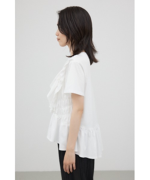 フリルシャーリングプルオーバー（Tシャツ/カットソー）｜crie