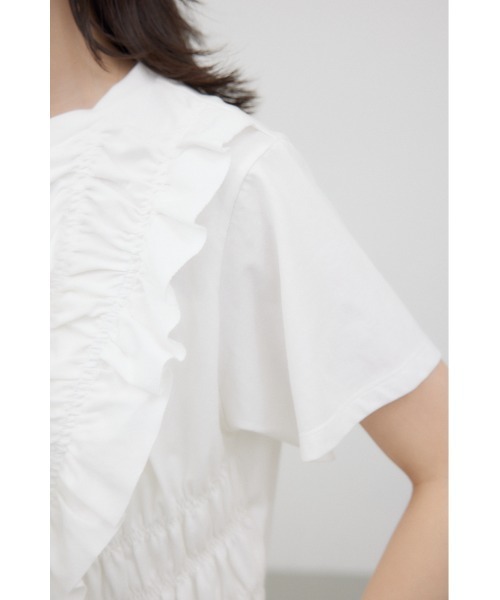 フリルシャーリングプルオーバー（Tシャツ/カットソー）｜crie