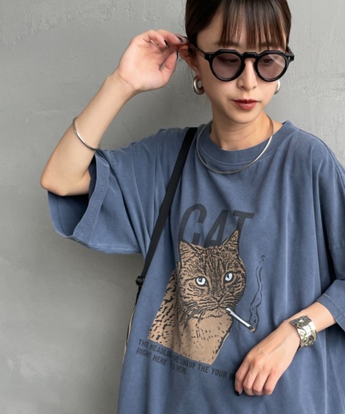 REMI RELIEF ビッグシルエット SP加工 猫Tシャツ ユニセックス 楽天市場】REMI RELIEF レミレリーフ RN28369177 プリント Tシャツ