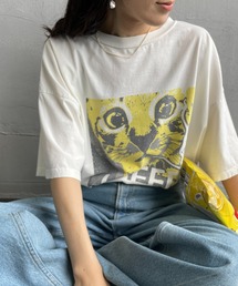 REMI RELIEF | [REMI RELIEF/レミレリーフ] 別注 ビッグシルエット SP加工プリントTシャツ(Tシャツ/カットソー)