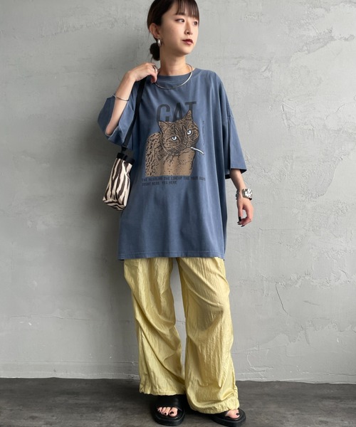tシャツ 「REMI RELIEF/レミレリーフ」 別注 ビッグシルエット SP加工プリントTシャツ レディース メンズ REMI RELIEF/レミレリーフ] 別注 ビッグシルエット SP加工
