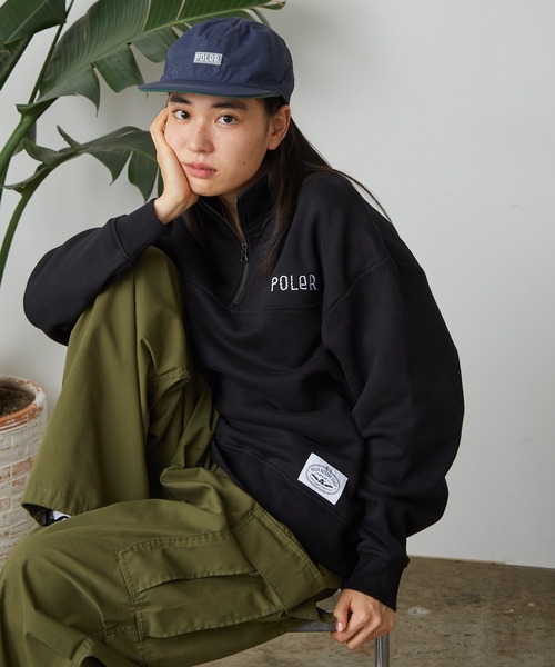 ポーラースケート ハーフジップ POLAR SKATE CO. ポーラースケートカンパニー パーカー DEFAULT
