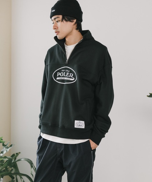ポーラースケート ハーフジップ POLAR SKATE CO. ポーラースケートカンパニー パーカー DEFAULT