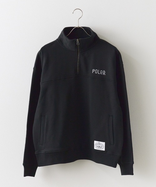 セール】POLeR/ポーラー HEAVY WEIGHT HALF ZIP ハーフジップ