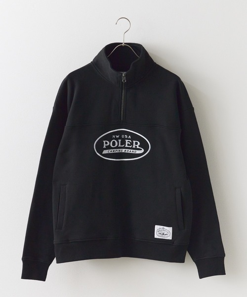 セール】POLeR/ポーラー HEAVY WEIGHT HALF ZIP ハーフジップ