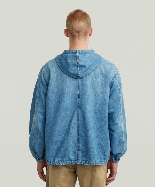 G-STAR(ジースター)の「Hooded Denim Jacket/ミリタリーディテールパーカーデニムジャケット(デニムジャケット・メンズ・インディゴブルー・SMALL/MEDIUM/LARGE/X-SMALL)」の7枚目の写真