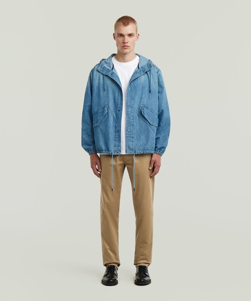G-STAR(ジースター)の「Hooded Denim Jacket/ミリタリーディテールパーカーデニムジャケット(デニムジャケット・メンズ・インディゴブルー・SMALL/MEDIUM/LARGE/X-SMALL)」の6枚目の写真