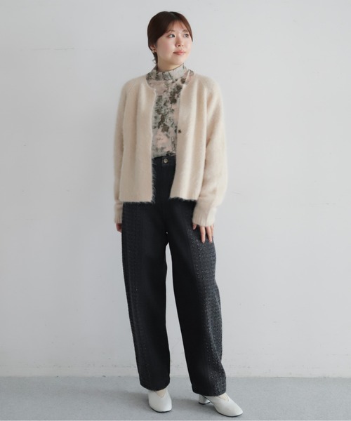 アルパカシャギー ショートカーデ | NOMBRE IMPAIR