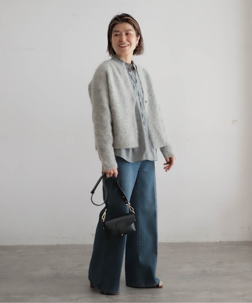 アルパカシャギー ショートカーデ | NOMBRE IMPAIR