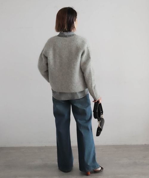 アルパカシャギー ショートカーデ | NOMBRE IMPAIR