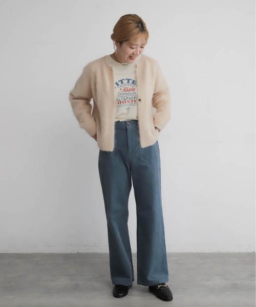 アルパカシャギー ショートカーデ | NOMBRE IMPAIR