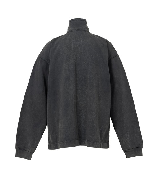 Amateur Sewn Like Half Zip-up Long Sleeve T-shirt（Tシャツ