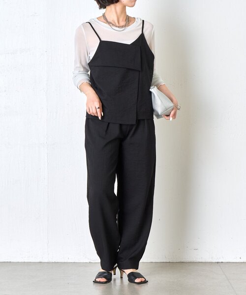 Jena espace merveilleux（ジェナ　エスパスメルヴェイユ）の「キャミビスチェセットアップ（ワンピース・レディース・ブラック/ベージュ・FREE）」の4枚目の写真