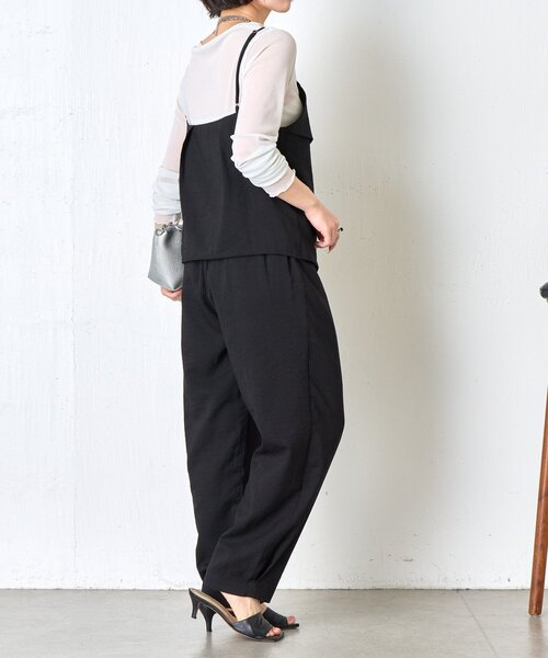 Jena espace merveilleux（ジェナ　エスパスメルヴェイユ）の「キャミビスチェセットアップ（ワンピース・レディース・ブラック/ベージュ・FREE）」の6枚目の写真