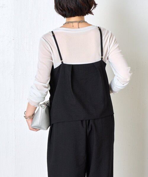 Jena espace merveilleux（ジェナ　エスパスメルヴェイユ）の「キャミビスチェセットアップ（ワンピース・レディース・ブラック/ベージュ・FREE）」の9枚目の写真