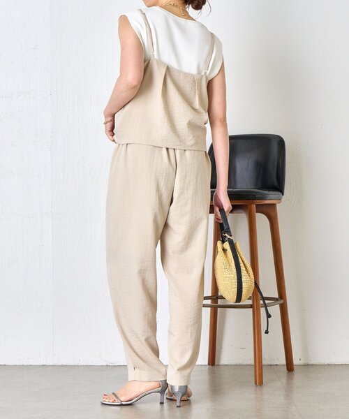 Jena espace merveilleux（ジェナ　エスパスメルヴェイユ）の「キャミビスチェセットアップ（ワンピース・レディース・ブラック/ベージュ・FREE）」の15枚目の写真