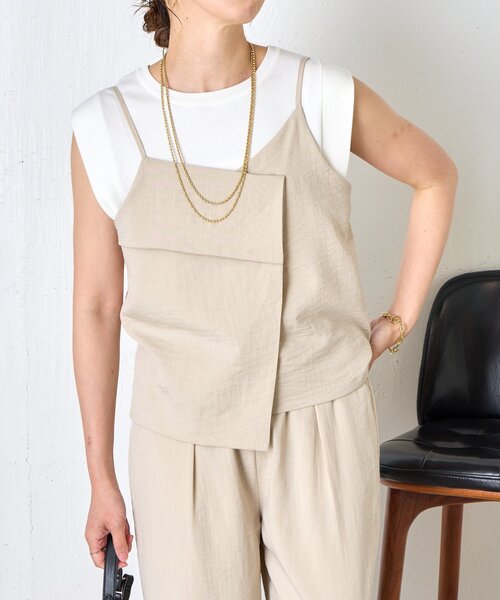 Jena espace merveilleux（ジェナ　エスパスメルヴェイユ）の「キャミビスチェセットアップ（ワンピース・レディース・ブラック/ベージュ・FREE）」の18枚目の写真