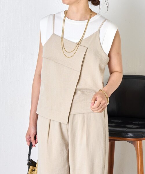 Jena espace merveilleux（ジェナ　エスパスメルヴェイユ）の「キャミビスチェセットアップ（ワンピース・レディース・ブラック/ベージュ・FREE）」の20枚目の写真