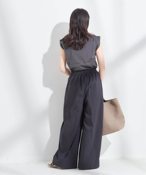 【極美品】ジャーナルスタンダードレサージュ ラップパンツ スカートパンツ 黒 journal standard L'essage（ジャーナルスタンダードレサージュ