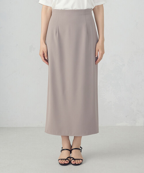 COMME CA ISM（コムサイズム）の「ポリエステルツイル ナロースカート（スカート・レディース・ブラック/グレイッシュベージュ・MEDIUM/LARGE）」の15枚目の写真