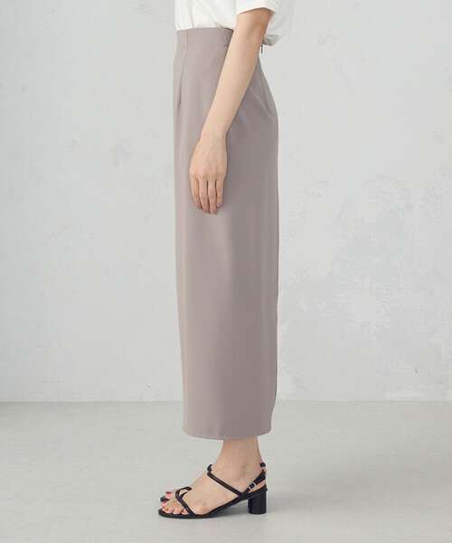 COMME CA ISM（コムサイズム）の「ポリエステルツイル ナロースカート（スカート・レディース・ブラック/グレイッシュベージュ・MEDIUM/LARGE）」の16枚目の写真