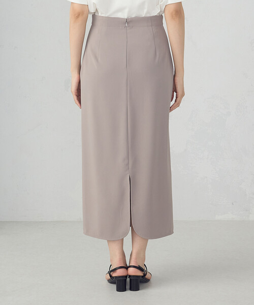 COMME CA ISM（コムサイズム）の「ポリエステルツイル ナロースカート（スカート・レディース・ブラック/グレイッシュベージュ・MEDIUM/LARGE）」の17枚目の写真