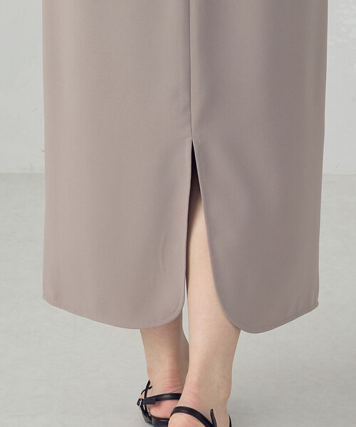 COMME CA ISM（コムサイズム）の「ポリエステルツイル ナロースカート（スカート・レディース・ブラック/グレイッシュベージュ・MEDIUM/LARGE）」の20枚目の写真