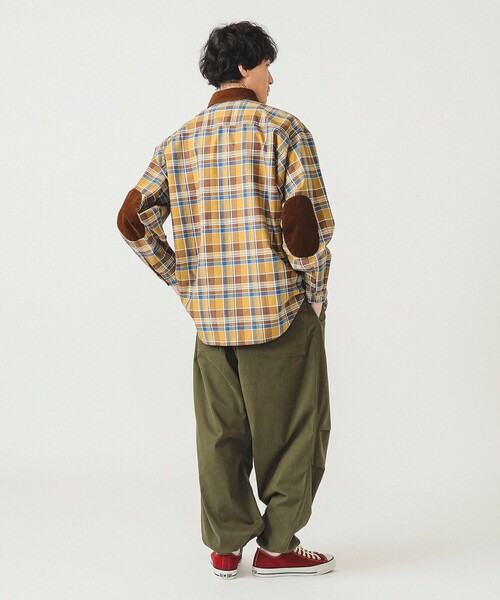 BEAMS（ビームス）の「チェック ワークシャツ（シャツ/ブラウス・メンズ・オリーブ/ベージュ・S/M/L/XL）」の4枚目の写真