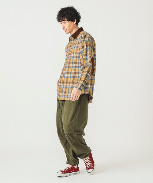BEAMS（ビームス）の「チェック ワークシャツ（シャツ/ブラウス・メンズ・オリーブ/ベージュ・S/M/L/XL）」の5枚目の写真