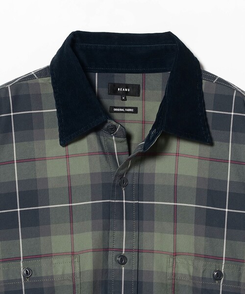 BEAMS（ビームス）の「チェック ワークシャツ（シャツ/ブラウス・メンズ・オリーブ/ベージュ・S/M/L/XL）」の11枚目の写真