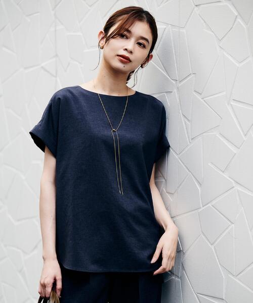 セール】【セットアップ可/はっ水/通勤】リラククール 半袖ブラウス