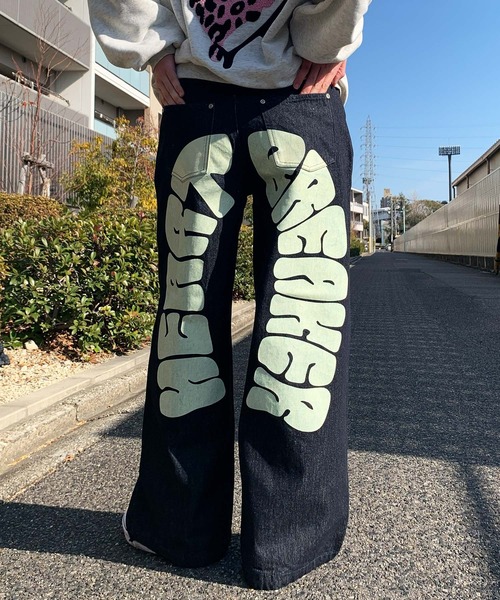 RE730(アールイーセブンサーティー)の「バックアーチロゴデニム(デニムパンツ・メンズ・ネイビー/サックスブルー/ブラック/ブラック系2/ブルー系1/ブラック系3・X-LARGE/LARGE/MEDIUM)」の6枚目の写真