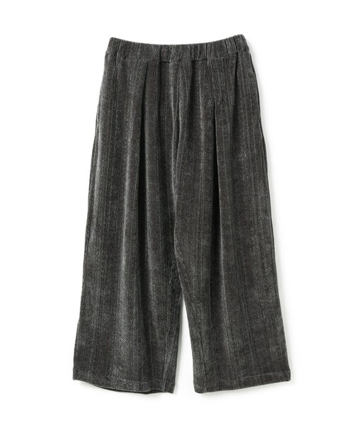 mizuiroind（ミズイロインド）の「mizuiro ind ベロアジャカードタックパンツ（その他パンツ・レディース・ブラック系その他/グレー/ブラック/グレー系その他・FREE）」の2枚目の写真