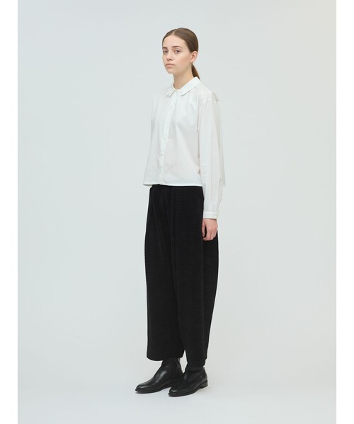 mizuiroind（ミズイロインド）の「mizuiro ind ベロアジャカードタックパンツ（その他パンツ・レディース・ブラック系その他/グレー/ブラック/グレー系その他・FREE）」の10枚目の写真