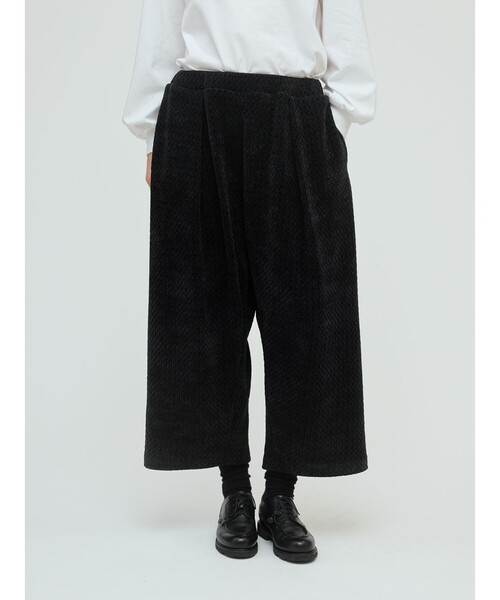mizuiroind（ミズイロインド）の「mizuiro ind ベロアジャカードタックパンツ（その他パンツ・レディース・ブラック系その他/グレー/ブラック/グレー系その他・FREE）」の13枚目の写真