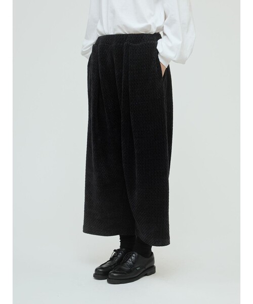 mizuiroind（ミズイロインド）の「mizuiro ind ベロアジャカードタックパンツ（その他パンツ・レディース・ブラック系その他/グレー/ブラック/グレー系その他・FREE）」の14枚目の写真