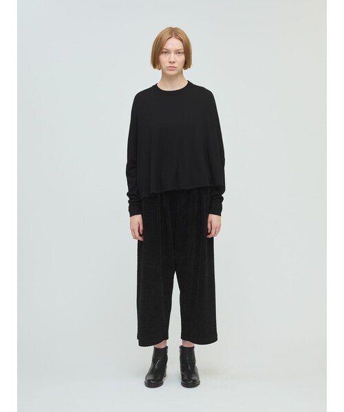 mizuiroind（ミズイロインド）の「mizuiro ind ベロアジャカードタックパンツ（その他パンツ・レディース・ブラック系その他/グレー/ブラック/グレー系その他・FREE）」の19枚目の写真