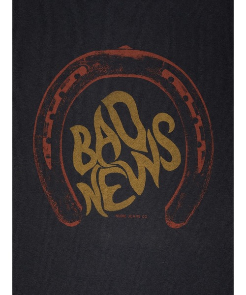 Nudie Jeans(ヌーディージーンズ)の「Nudie Jeans/ヌーディージーンズ Ricky Bad News T-Shirt / Tシャツ / Antracite(Tシャツ/カットソー・メンズ・ブラック系その他・XL/L/M/S)」の4枚目の写真