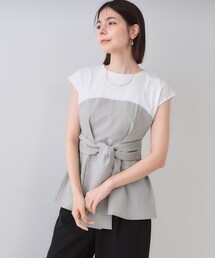 OPAQUE.CLIP | ビスチェドッキングカットソー【洗濯機洗い可】(Tシャツ/カットソー)