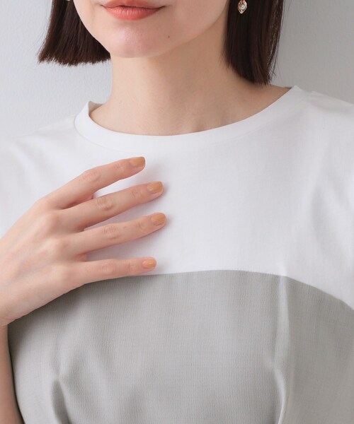 OPAQUE.CLIP(オペークドットクリップ)の「ビスチェドッキングカットソー【洗濯機洗い可】(Tシャツ/カットソー・レディース・グレー系4/ブラック系4/ベージュ系4・38/40/42)」の19枚目の写真