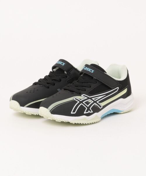 ASICS(アシックス)の「ASICS アシックス 19-23 LAZERBEAM SK-MG-G 19-23 レーザービーム SK-MG-G 1154A220-001 BLK/WHT(スニーカー・キッズ・ブラック・23.0cm/22.5/22.0cm/21.5/21/20.5/20/19.5/19)」の1枚目の写真
