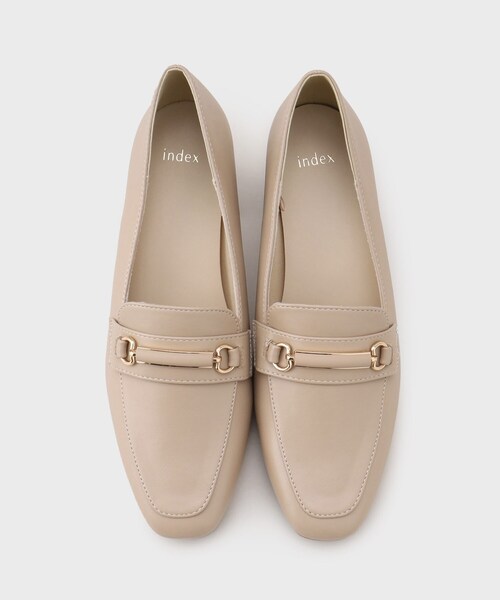 index(インデックス)の「ビット付きヒールローファー(パンプス・レディース・ベージュ/ブラック・01/02/03)」の7枚目の写真