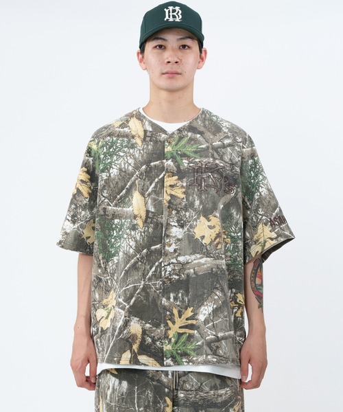 KEBOZ（ケボズ）の「REAL TREE CAMO COTTON BASEBALL JERSEY（シャツ