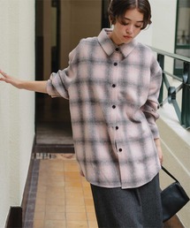 オーバーシャツ」に該当するピンク/桃色系のレディース