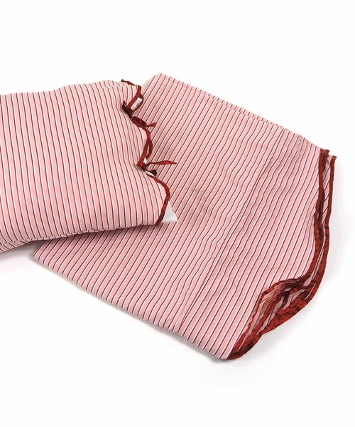 Casselini(キャセリーニ)の「Casselini HOME(キャセリーニ ホーム)ストライプ布団カバーセット(シングル)(寝具・レディース・ブルー/コーラル/レッド/ピンク/アイボリー/ブラック/ピンク系その他/ボルドー/サックスブルー・FREE)」の19枚目の写真