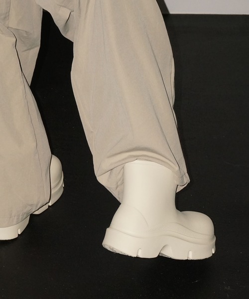 chuclla（チュクラ）の「ボリュームラウンド ショートブーツ chs25a012（ブーツ・レディース・アイボリー/ブラック・S/M/L）」の7枚目の写真