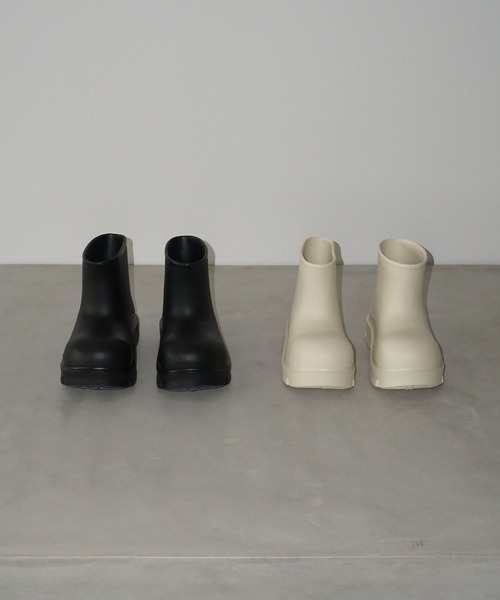 chuclla（チュクラ）の「ボリュームラウンド ショートブーツ chs25a012（ブーツ・レディース・アイボリー/ブラック・S/M/L）」の18枚目の写真