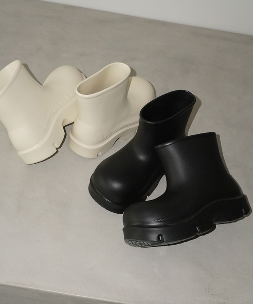 chuclla（チュクラ）の「ボリュームラウンド ショートブーツ chs25a012（ブーツ・レディース・アイボリー/ブラック・S/M/L）」の21枚目の写真