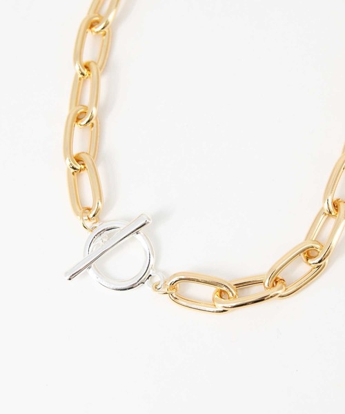 Gready Brilliant（グレディブリリアン）の「Ｍｉｘチェーンネックレス（ネックレス・レディース・ゴールド・FREE）」の3枚目の写真